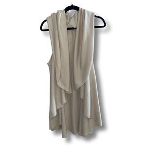 'look by m' draped basic shawl vest
